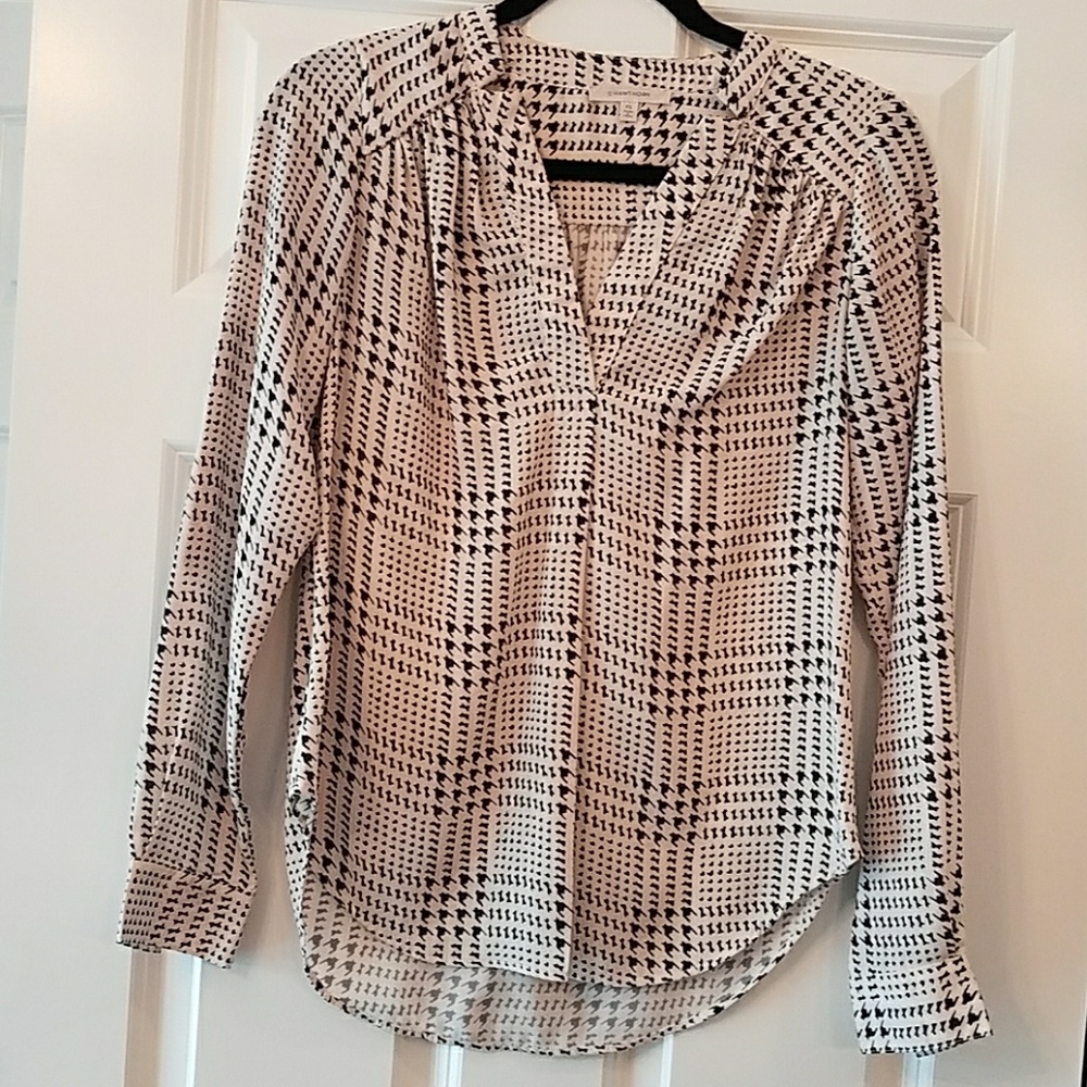 41 Hawthorn black and cream houndstooth Top